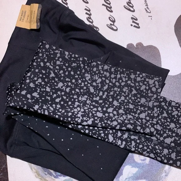 Pink Black leggings - Picture 5 of 7